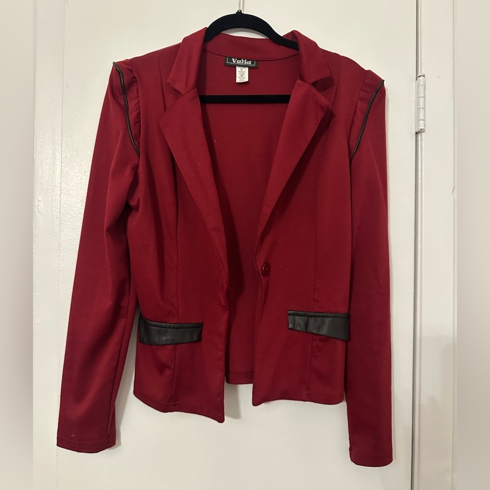 Women's Red Blazer Jacket